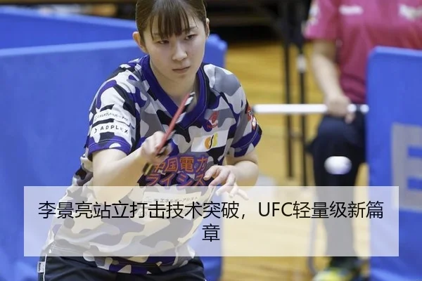 李景亮站立打击技术突破，UFC轻量级新篇章